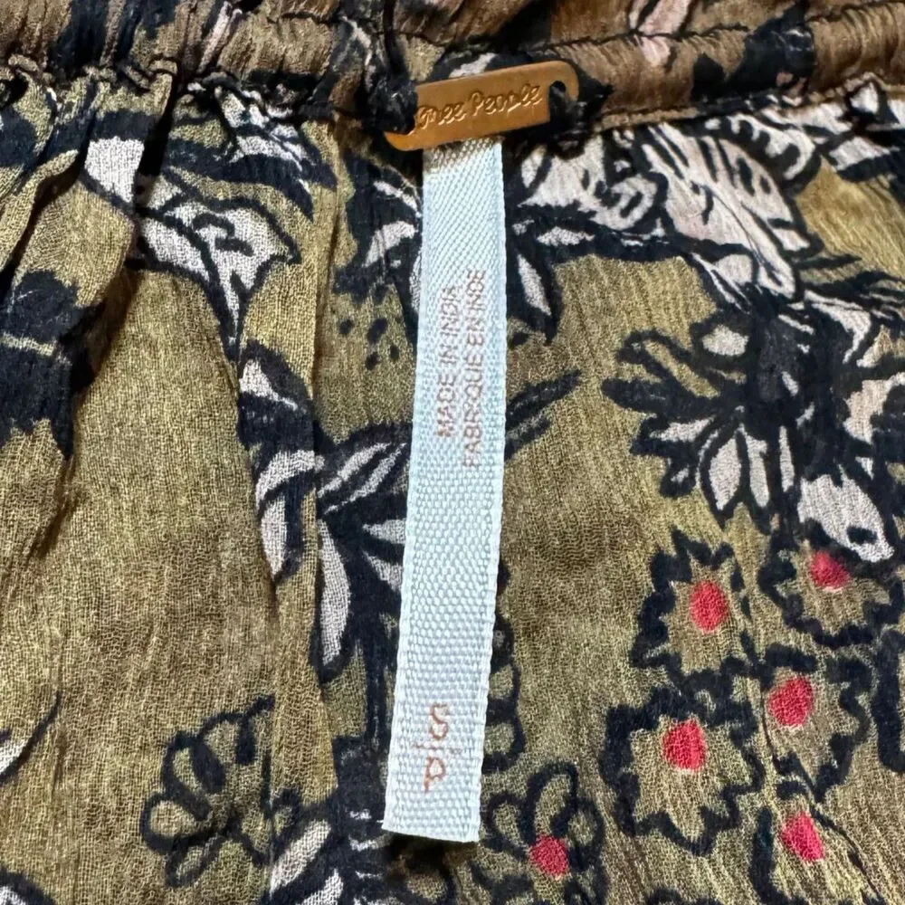 Free People Womens Hendrix Printed Top - S